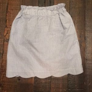 Lauren James seersucker skirt w/ pockets